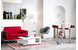 Lot de 2 tabourets de bar / cuisine WAVES blanc image 1