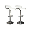 Lot de 2 tabourets de bar / cuisine WAVES blanc image pub1