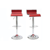 Lot de 2 tabourets de bar / cuisine WAVES Lie de vin image pub1