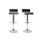 Lot de 2 tabourets de bar / cuisine WAVES noir image pub1