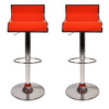 Lot de 2 tabourets de bar / cuisine WAVES orange image pub1