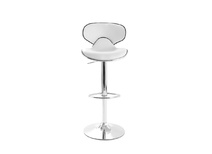 Lot de 2 tabourets de bar design blanc PEGASE