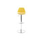 Lot de 2 tabourets de bar design jaunes STEEVY