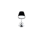 Lot de 2 tabourets de bar design noirs et blancs STEEVY