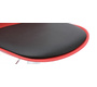 Lot de 2 tabourets de bar design rouges et noirs STEEVY