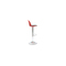 Lot de 2 tabourets de bar design rouges et noirs STEEVY