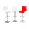 Lot de 2 tabourets transparents SATURNE carr&eacute; 