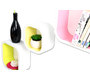 Lot de 3 &eacute;tag&egrave;res design bicolore NEW POP
