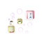 Lot de 3 &eacute;tag&egrave;res design bicolore NEW POP