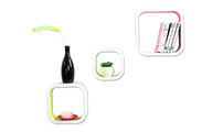 Lot de 3 &eacute;tag&egrave;res design bicolore NEW POP
