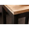 Lot de 3 tables gigognes industrielles m&eacute;tal et bois FACTORY
