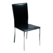 Lot de 4 chaises de salle &agrave; manger / cuisine INOLA design noires  image pub1
