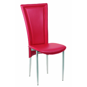 Lot de 4 chaises design rouges KYLIE image pub1