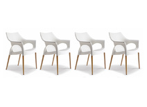 Lot de 4 chaises design scandinave SCANIE 