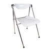 Lot de 4 chaises pliantes design JULIE - coloris blanc image pub1