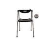 Lot de 4 chaises pliantes design JULIE - coloris noir image pub1