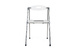 Lot de 4 chaises pliantes design JULIE - coloris transparent image 1