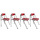Lot de 4 chaises pliantes rouges design Julie image pub1