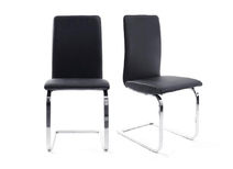 Lot de deux chaises design noires CARYS