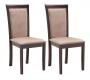Lot de deux chaises weng&eacute; en ch&ecirc;ne JUDY