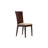 Lote de 2 sillas MAIDA- WENGE- Asiento de microfibras Marr&oacute;n claro image pub1