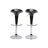 Lote de 2 taburetes de bar GALAXY color negro image pub1
