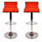 Lote de 2 taburetes de bar WAVES color naranja image pub1