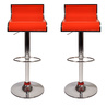 Lote de 2 taburetes de bar WAVES color naranja image pub1