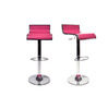 Lote de 2 taburetes de bar WAVES color rosa image pub1