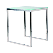 Mesa de bar alta cuadrada INOLA 90 cm de inox y cristal templado  image pub1