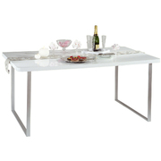 Mesa de comedor rectangular lacada color blanco � NEW YORK image pub1