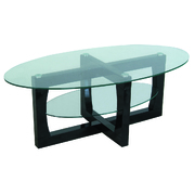 Mesa de sal&oacute;n moderna ovalada CARLY image pub1