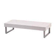Mesa de sal&oacute;n  MORGAN lacada blanca image pub1