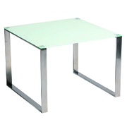 Mesa  moderna INOLA de inox y cristal templado  image pub1