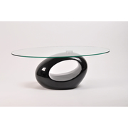Mesade sal&oacute;n RONDELLA de cristal y ABS � color negro image pub1