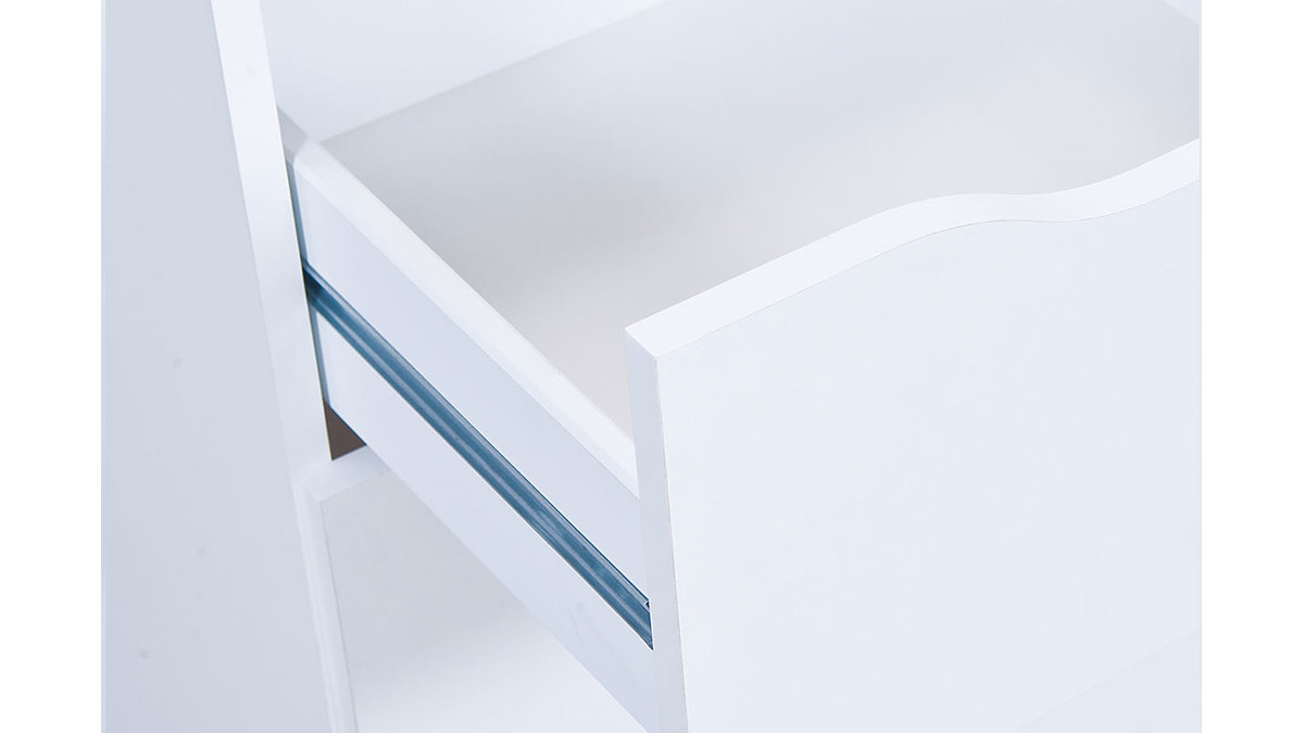 Meuble de rangement design 2 tiroirs blanc DRAW