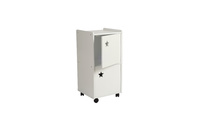 Meuble de rangement enfant 2 portes blanc ETOILE