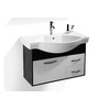 Meuble de salle de bain Skyler : vasque, meuble sous vasque et miroir