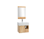 Meuble de salle de bain : vasque, meuble sous-vasque et miroir EVAN