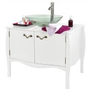 Meuble de salle de bains - commode LOUISA 2 portes - coloris blanc image 1