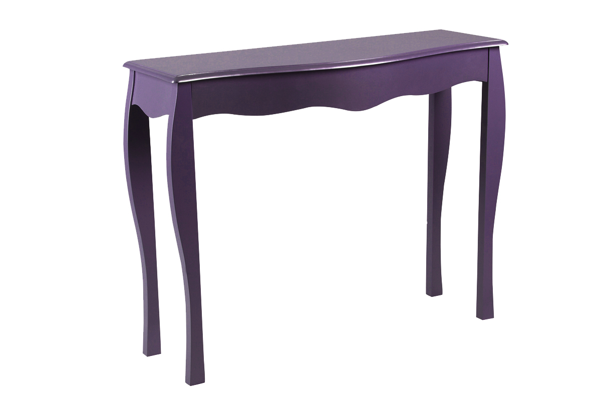 Meuble de salle de bains / console baroque violet Louisa