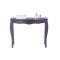 Meuble de salle de bains / console baroque violet Louisa