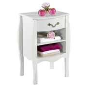 Meuble de salle de bains - LOUISA 1 &eacute;tag&egrave;re - coloris blanc image pub1