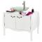 Meuble de salle de bains / rangement baroque blanc Louisa