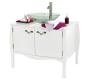 Meuble de salle de bains / rangement baroque blanc Louisa