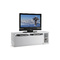 Meuble TV design laqu&eacute; blanc amovible TROYE