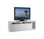 Meuble TV design laqu&eacute; blanc amovible TROYE