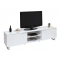 Meuble TV design laqu&eacute; blanc HALIFAX