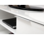 Meuble TV design laqu&eacute; blanc HALIFAX