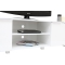 Meuble TV design laqu&eacute; blanc HALIFAX